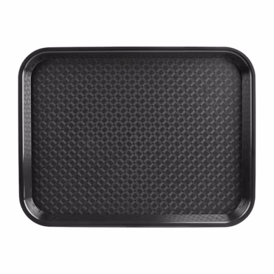 Plateau Fast Food 450 x 350 mm – 7 Couleurs – Kristallon – Noir – l45- L0.1- P35- h0.1- Polypropylène