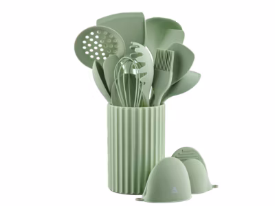 Set d&rsquo;ustensiles de cuisine en silicone IVAR – 15 pièces