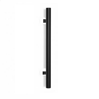 Poignée de tirage Diamètre 30 mm – Entraxe350 – S75 – L500 mm – INOX 304 Laqué RAL 9005 Noir Mat