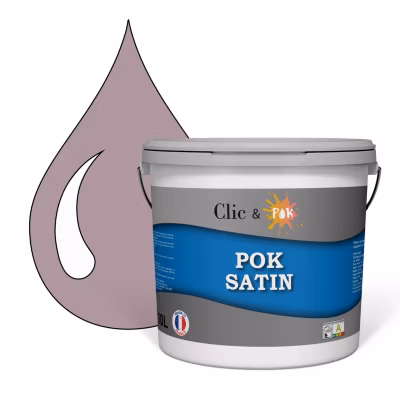 Peinture murs intérieurs satinée- Cuisine & Salle de bain POK SATIN – Violetta 100m² – 10L