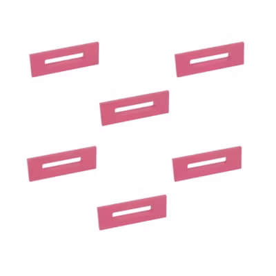 6 Un. poignées de meuble  pour enfants résine plastique ABS  rose magenta juvénile – entraxe 128MM