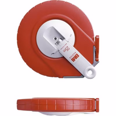 Mètre-ruban BMI 515224030B 30 m acier, boîtier ergonomique, grande manivelle