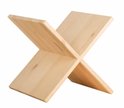 Accessoire croix en pin pour étagères modulaires Dinamic 32,5×32,5×33 cm