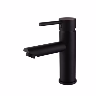 Mitigeur de lavabo à bec court Noir