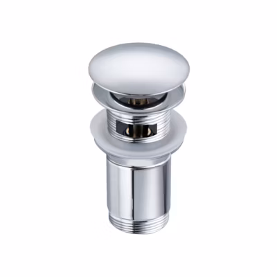 Balneo Bonde clic-clac avec trop-plein, pour lavabo, finition chrome, laiton