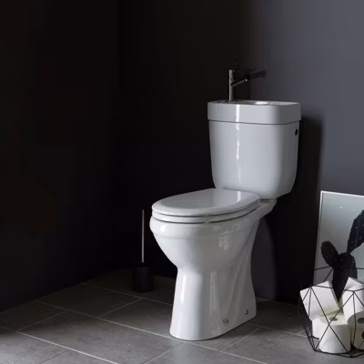 Pack wc surélevé sortie verticale avec lave mains