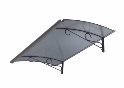 ARCTOM Auvent Regi 140×82, couleur anthracite RAL7016, plaque anthracite