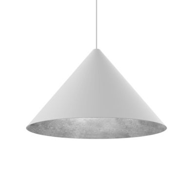 LUMICOM – PINOCCHIO Suspension, 1X E27, max 42W, métal, blanc/feuille argent, D.50cm
