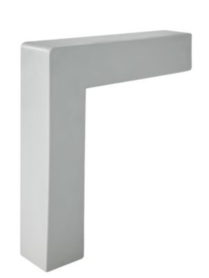 KIT de finition pour escaliers en PVC, gris, 1m