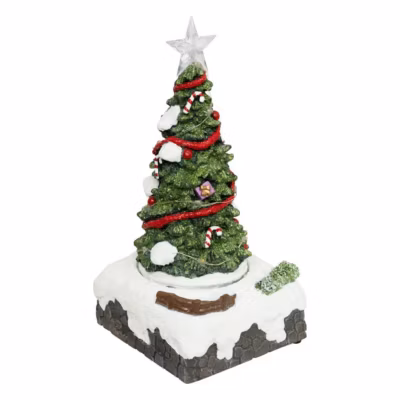 Village lumineux sapin 13 LED multicolore musical  – Atmosphera