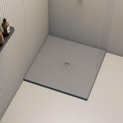 Receveur de douche Poalgi extraplat carré gris foncé 80×80 cm Arena – POALGI