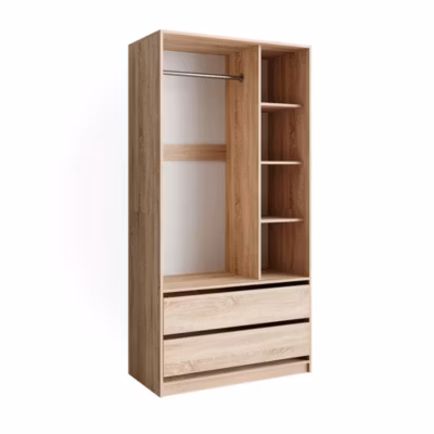 Vicco Armoire pour enfants Sonoma 100x200cm avec 2 tiroirs