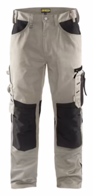 Pantalon artisan Blaklader beige/noir – renforcé CORDURA, poche téléphone, sans poches flottantes