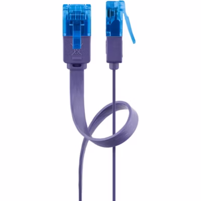Câble RJ45 Cat6a plat Vio violet 50cm GOOBAY