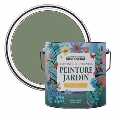 Peinture Verte pour Jardin et terrasse, Finition Mate – RUST-OLEUM – Broussaille 2,5 L