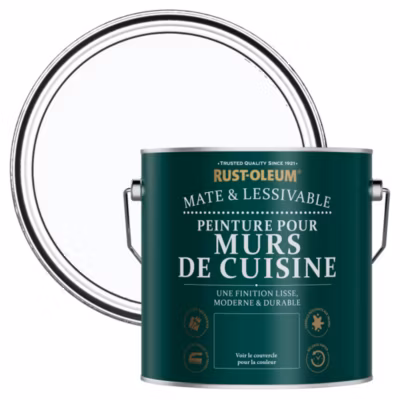 Peinture Bleue Résistante aux projections et lessivable pour Murs de Cuisine, Mate – RUST-OLEUM – Glacier 2,5 L