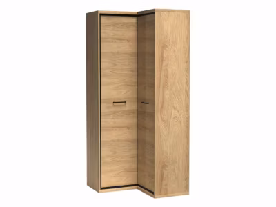 Armoire d&rsquo;angle Etrmoni 110, Nombre d&rsquo;étagères: 5, 197x103x85cm