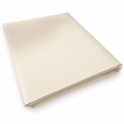 Bâche Toiture sans Oeillets 1,5×1 m Blanche – Garantie 10 ans TECPLAST – XP640TO – Bâche PVC étanche – Made in France