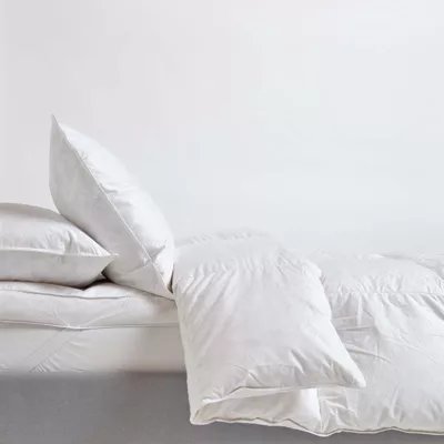 Couette légère été 150×200 cm – Couette 1 personne – Plumes et duvet de canard – HOMESCAPES
