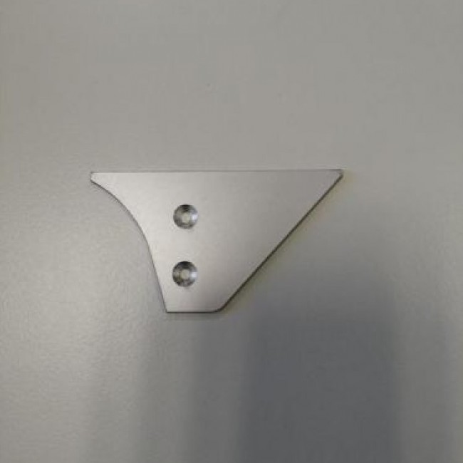 Embouts de finition pour profil porte-tablettes – paire – aluminium Quincadécor
