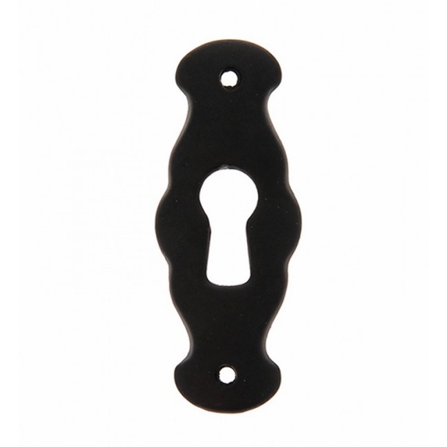 Entrée de clé pour serrure de meuble 1217 en zamak fer laqué noir CADAP