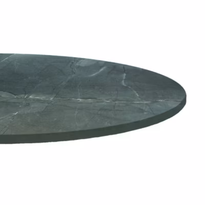 Plateau rond 120cm decor marbre jade – Restootab
