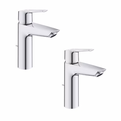 Lot de 2 mitigeurs lavabo Grohe Start 2021 taille M avec tirette