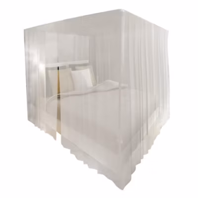 Moustiquaire de lit carré 3 ouvertures 2 pcs vidaXL
