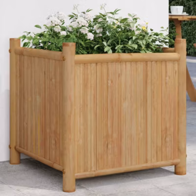 Jardinière,Pot de fleur,Bac à fleurs 50x50x50 cm bambou