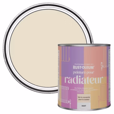 Peinture Beige pour Radiateur, Finition Mate – RUST-OLEUM – Écume 750ml
