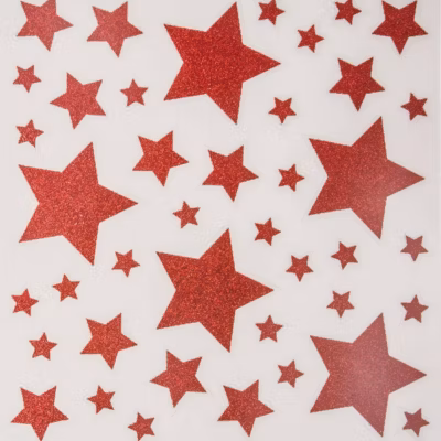 Déco vitre pailleté étoile 30×32 – feeric lights & christmas