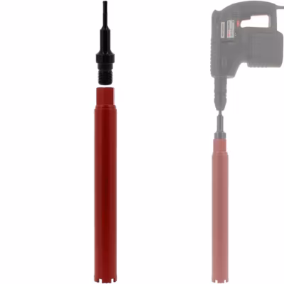 Couronne diamant 56 mm avec adaptateur pour perceuse et perforateur SDS-plus – GT MARKET