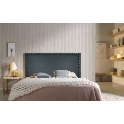 Tête de lit – ECCOX – Lily – Similicuir gris – 160 cm – Design élégant et moderne