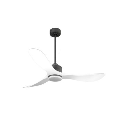 Modulo de KlassFan – Ventilateur de plafond DC avec Lumière Blanc et gris basalte, thermostat idéal pour 25 à 40 m²