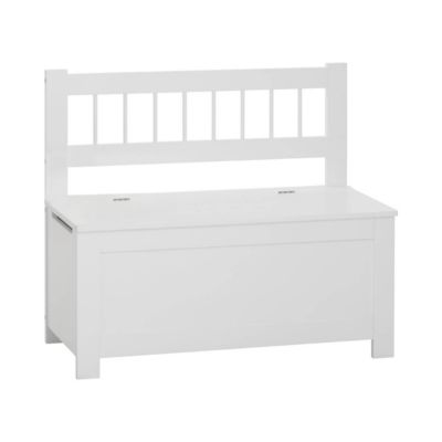 Banc coffre enfant blanc en bois – Atmosphera
