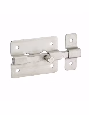 Targette pêne plat pour porte d&rsquo;ameublement, 50mm, inox – THIRARD