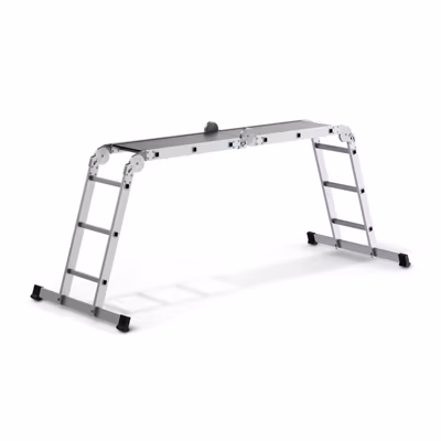 Echelle Modulable En Aluminium 4×3 Avec Plateforme