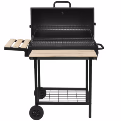Barbecue à charbon 76×33.5cm avec chariot Robby SMOKER ONE XL