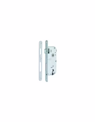 Boitier de serrure encastrable à cylindre pour porte d&rsquo;entrée, axe 50mm, entraxe 90mm, bouts ronds, bronze – THIRARD