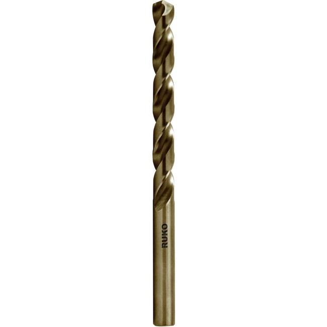 10 X Foret métaux HSSE-Co 5 gold finish 215 – DIN 338 RUKO