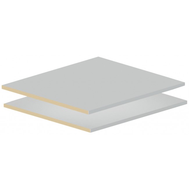 Jeu de 2 tablettes pour caisson armoire – largeur 600 mm BRICOZOR