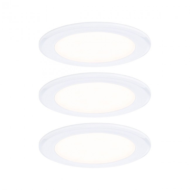 3 X Spot encastré LED 2,5W pour éclairage de meuble PAULMANN