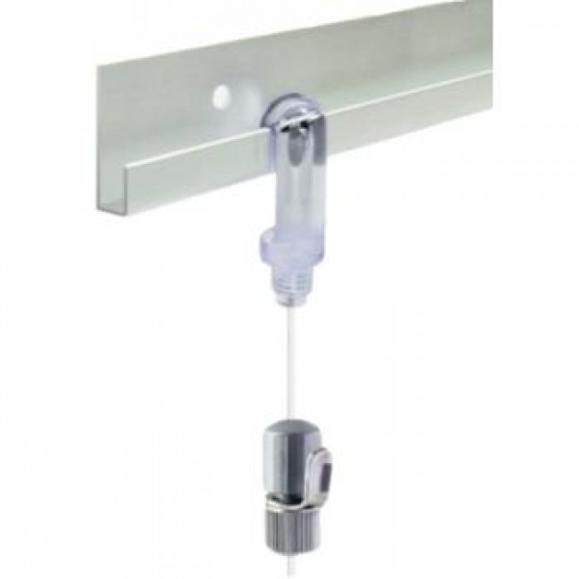 Kit de cimaise filaire en fixation adhésive ou par vis – H20 – blanc CIVIC
