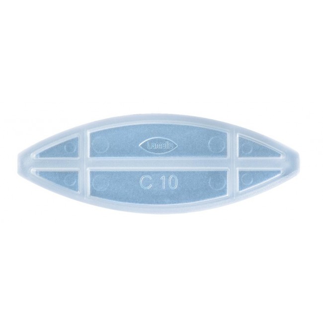 Lamelles d'assemblage transparentes – C10 – C20 – plastique LAMELLO