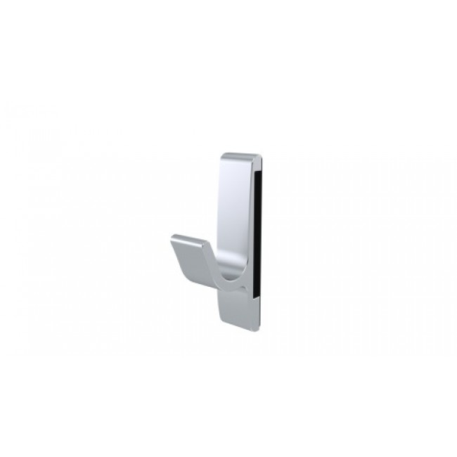 Patère magnétique 1 crochet – aluminium argent HERMETA