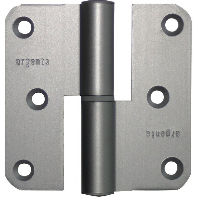 20 paumelles à lame ouverte – en aluminium noir – 80×80 mm ARGENTA