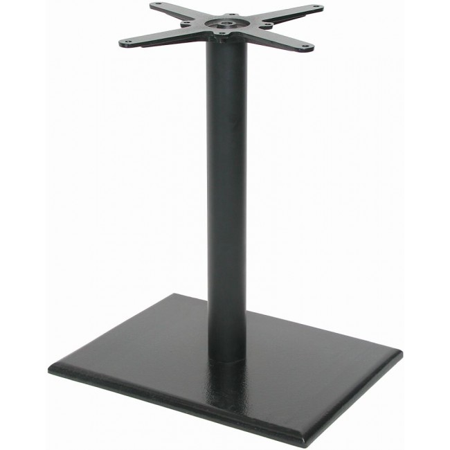 Pied de table central carré – hauteur 730 mm – inox noir SYNERCIA