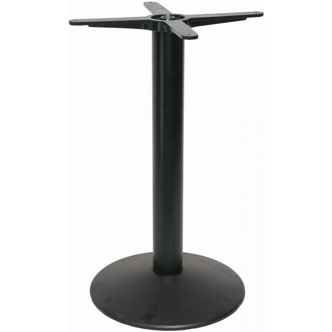 Pied de table central rond – hauteur 730 mm – inox noir SYNERCIA
