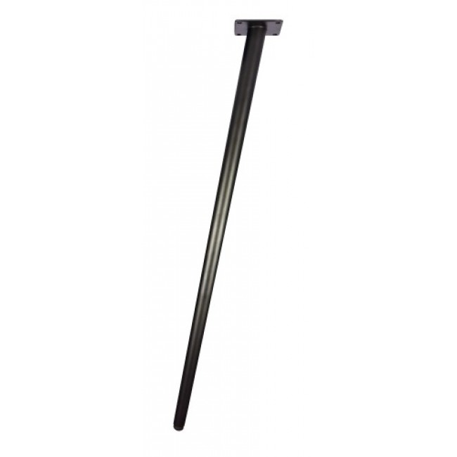 Pied de table conique – incliné – 710 mm – noir CUIVRERIE CENTRALE