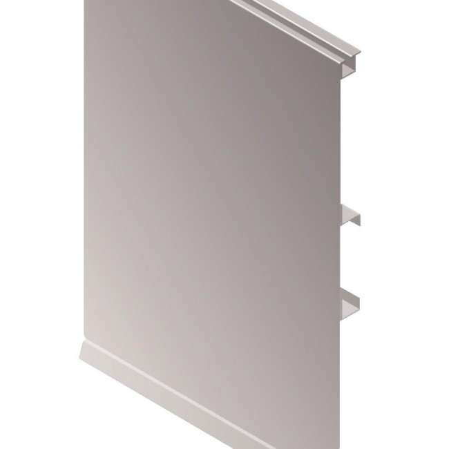 Plinthe de caisson – 4 m – recoupable – aluminium finition satiné SYNERCIA
